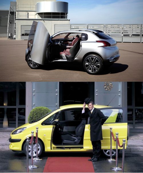 Фирма Peugeot уже экспериментировала с необычными дверями: у серийного микровэна 1007 они сдвижные.…