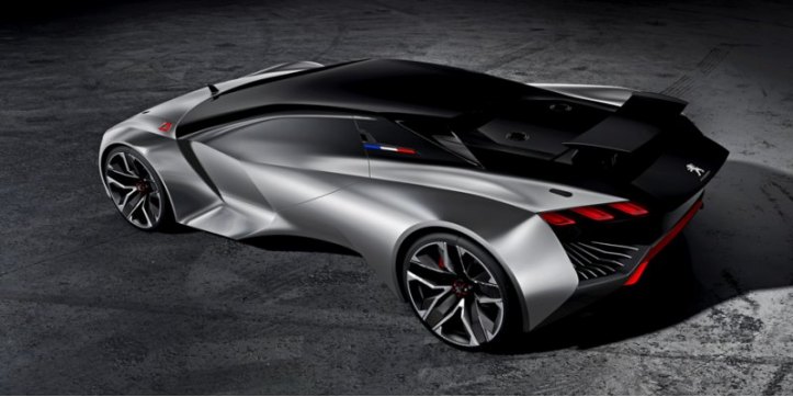 Суперкар Peugeot Vision Gran Turismo обут в 22-дюймовые диски спереди и 23-дюймовые сзади.