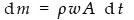 ρ — плотность поступающего заряда;