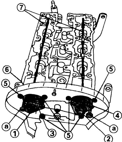 6.10 Disassembling the XU10 engine (with two camshafts and 16 valves).