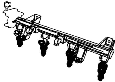2.0a Rozvodné potrubie paliva pre vstrekovací systém paliva Magnetti Marelli a Bosch MP 5.1 so…