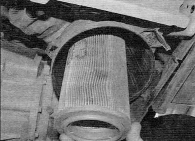 Figure 20.10. Remove the filter element from the housing (early DW series engines)