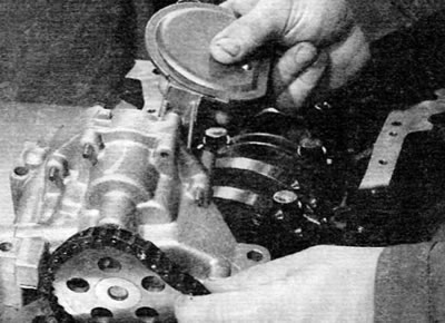 Figure 15.3. Removing the oil pump