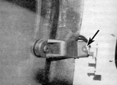 Figure 21.6, 6. ...and unscrew the screws (marked with arrows) fastening window glass hinges to the…