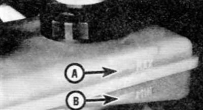 The brake fluid reservoir must be securely fastened and the fluid level must be between the upper…