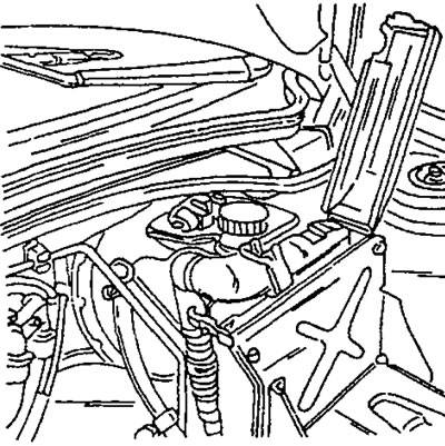 Рис. 8. Открыть крышку и отсоединить жгут проводов.