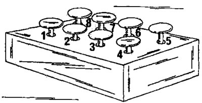 Рис. 21. Клапана могут устанавливаться в отверстия в дне перевернутой картонной коробки в порядке…