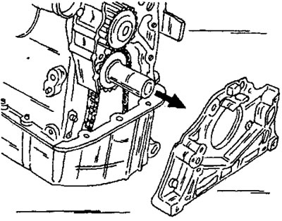 Рис. 49. Снятие передней крышки.
