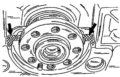Фигура 76. Покрийте посочените зони на повърхността на покривната плоча с уплътнителен слой.