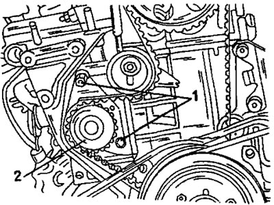 Рис. 163. Снятие узла крыльчатки (см. текст).