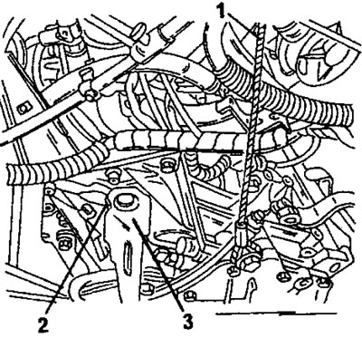 Фигура 192. Вилката на съединителя (3) се сваля след развиване на обтягащия болт (2). След…