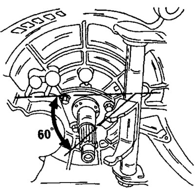 Рис. 195. При подсоединении коробки передач установить вилку выключения сцепления под указанным…