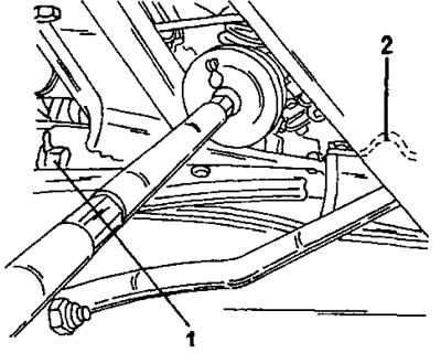Фигура 227. Гайката (1) трябва да се постави на това място. Поставете задната втулка между рамката…