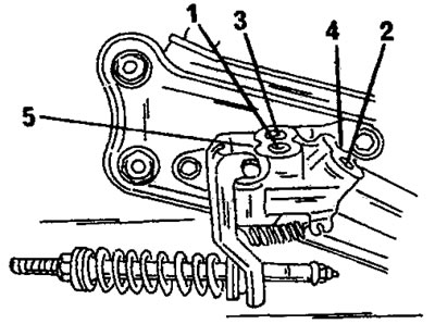 Рис. 295. Подключение регулятора тормозных усилий, чувствительного к загрузке. 1. Вход тормозной…