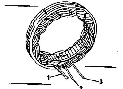 Фигура 311. Свържете омметър последователно към краищата на намотки 1 и 2, 1 ако е 3, а също и 2 и…