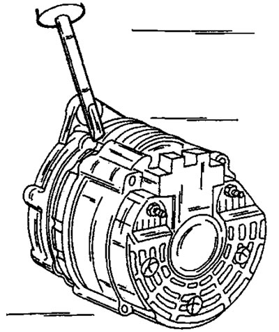 Фигура 313. Монтажен чертеж на алтернатора Париж-Рона.