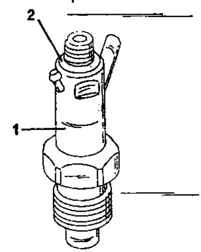Рис. 419. Маркировка форсунки Lucas (Rato-Diesel или Con-Diesel) в месте (1). Пластмассовое кольцо…