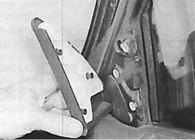 6. For versions with electrically raised windows, disconnect the battery, then use a screwdriver to…